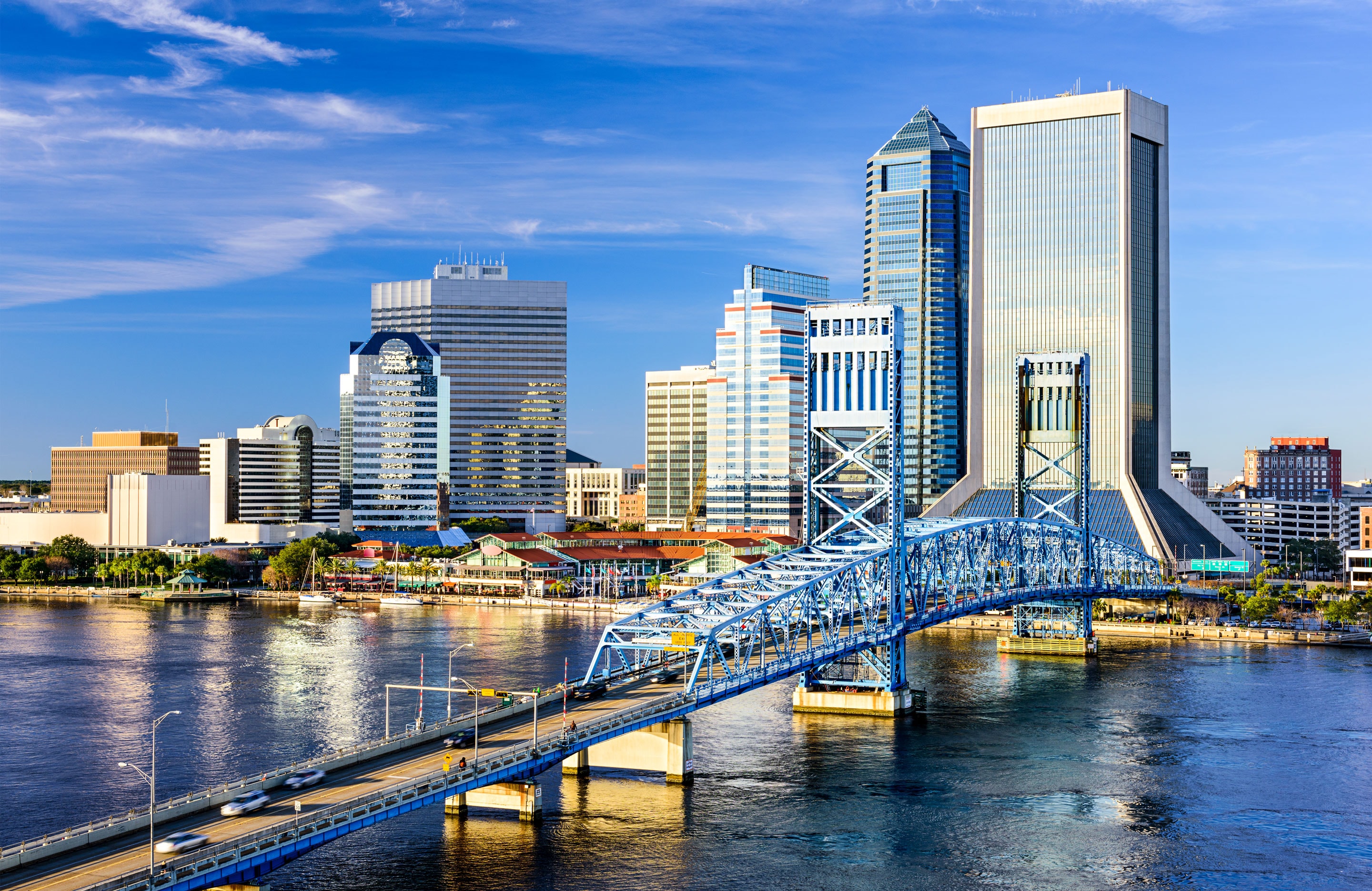 Jacksonville city skyline.