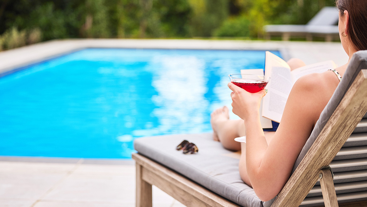 Pool lounging