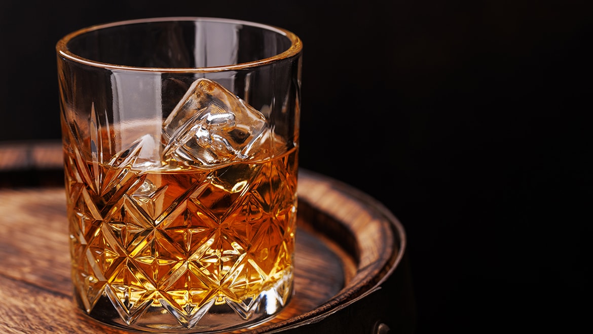 Glass of whiskey