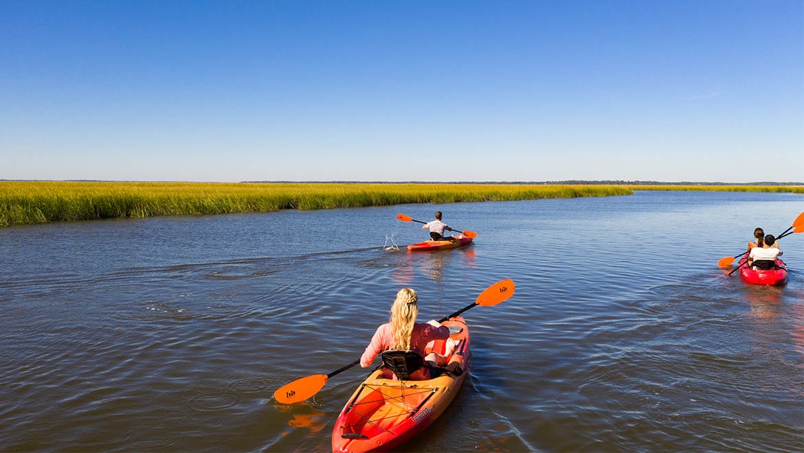 Kayaking at Omni Amelia Island Plantation Resort