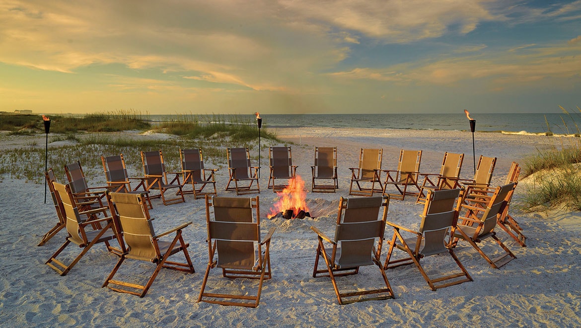 Beach fire