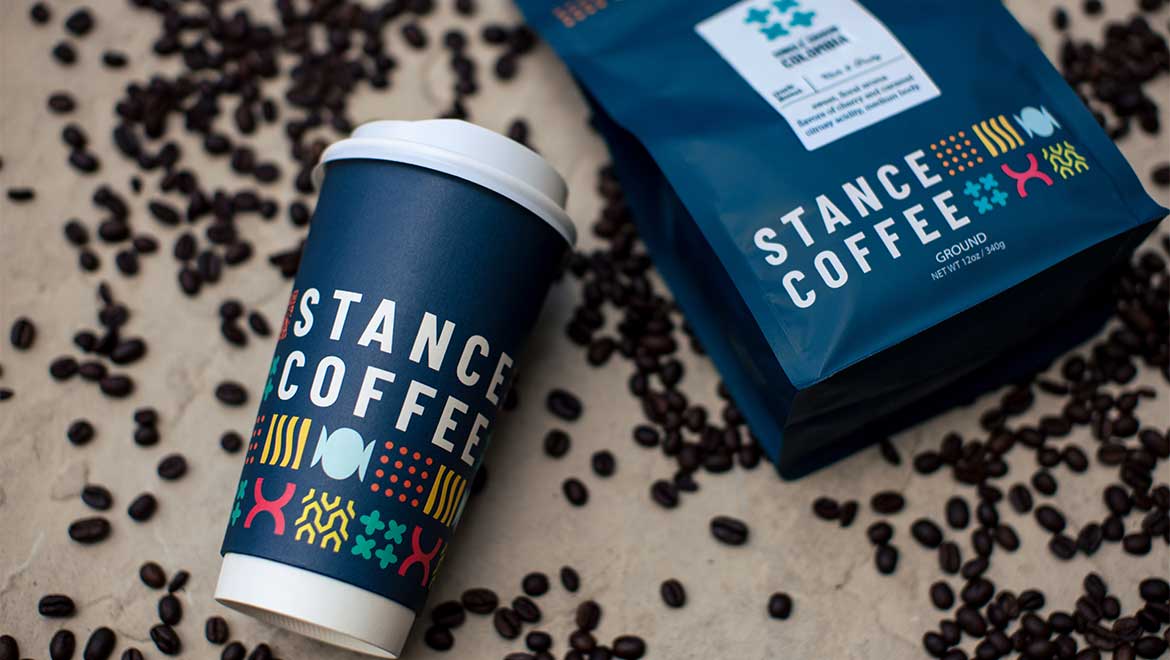 Stance coffee cup and bag