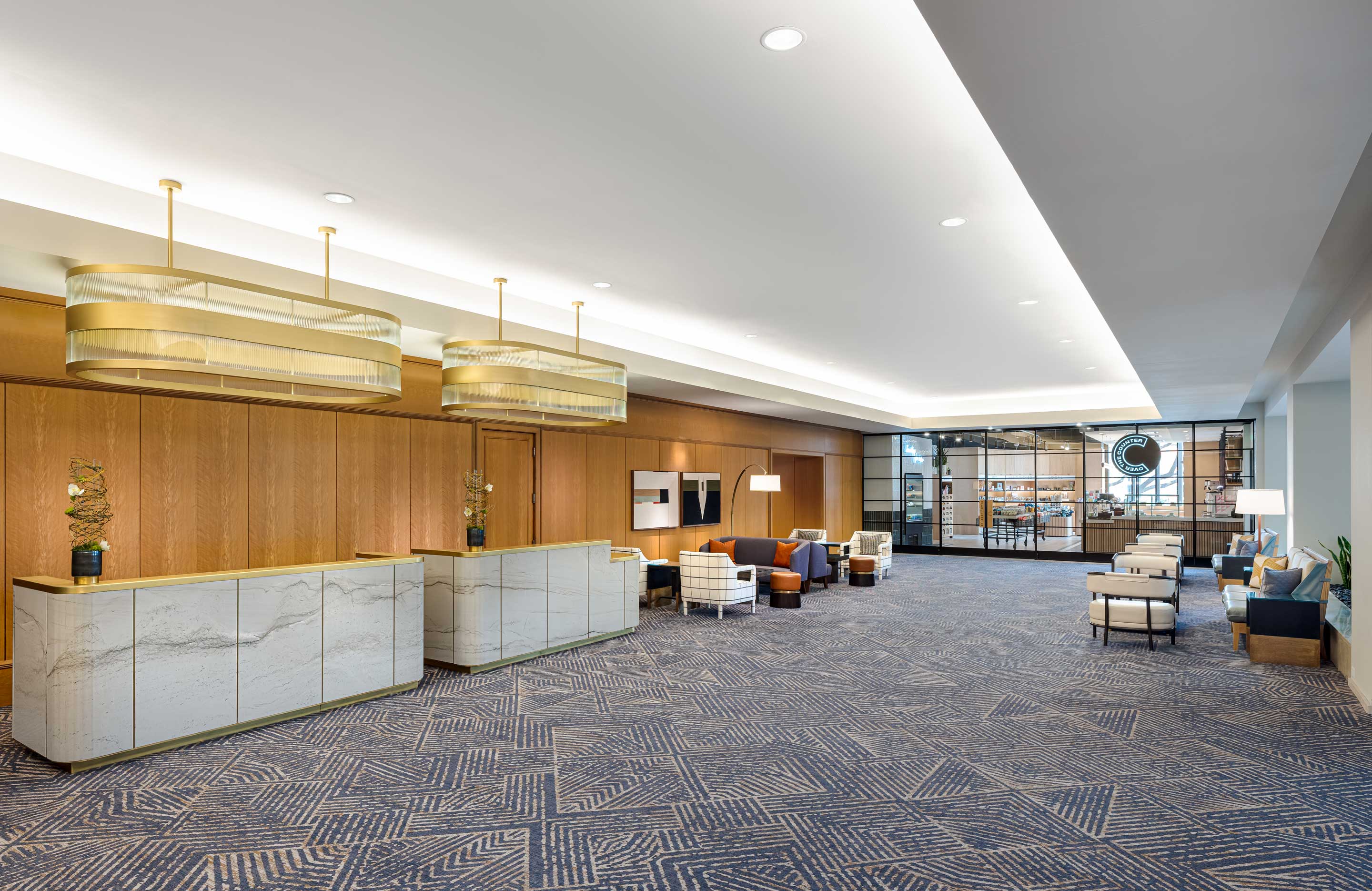 Lobby reception area.