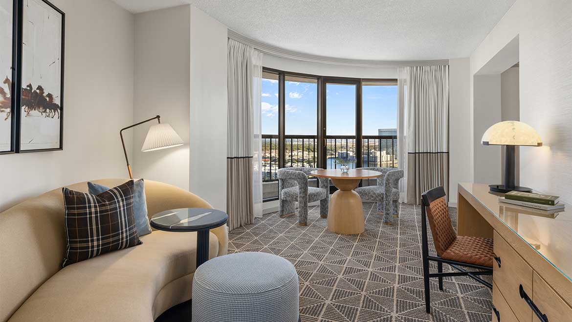 Guest suite living room