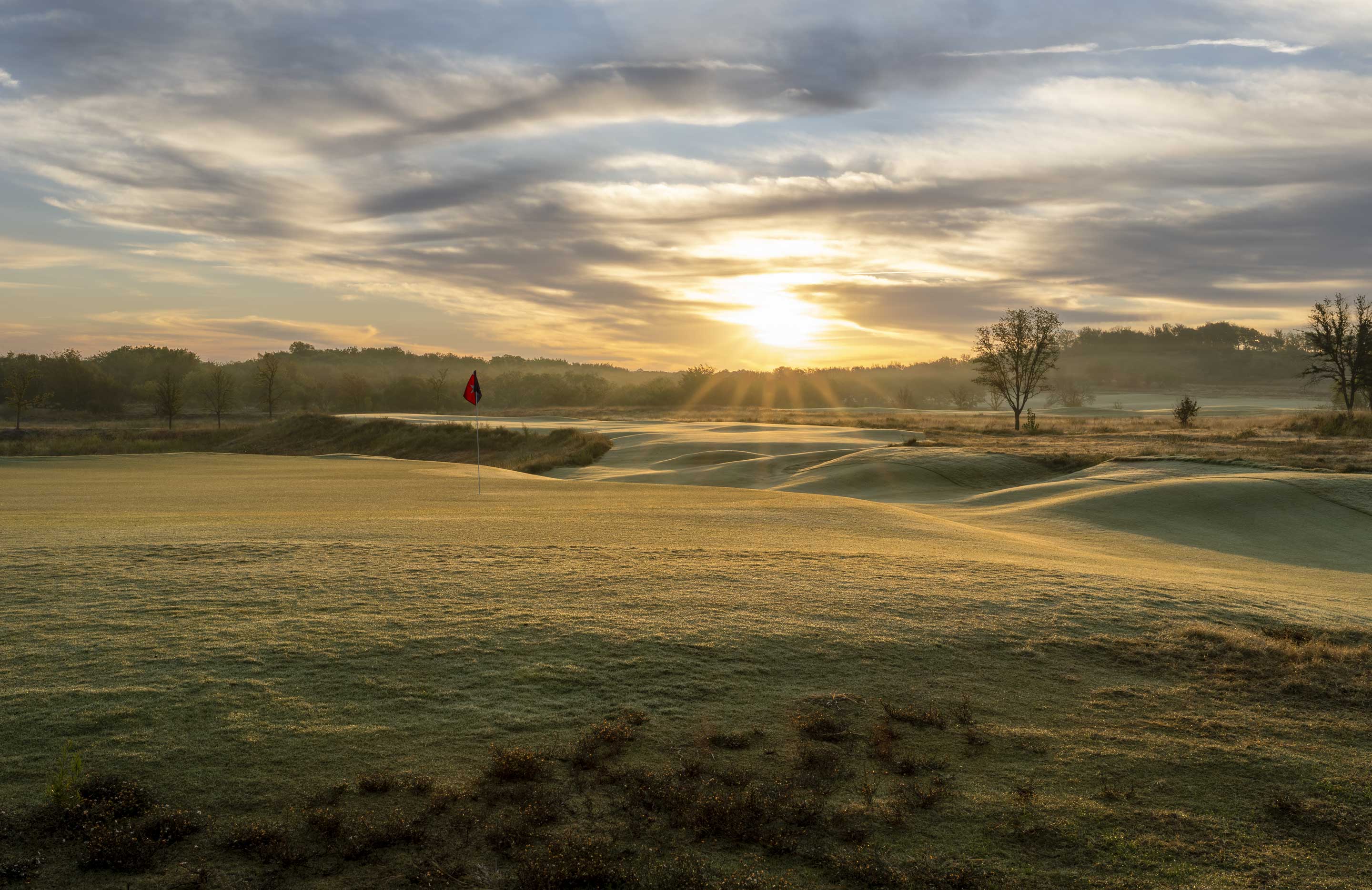 Fields Ranch golf course at dawn.