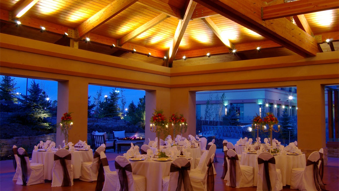 Wedding setup at Interlocken