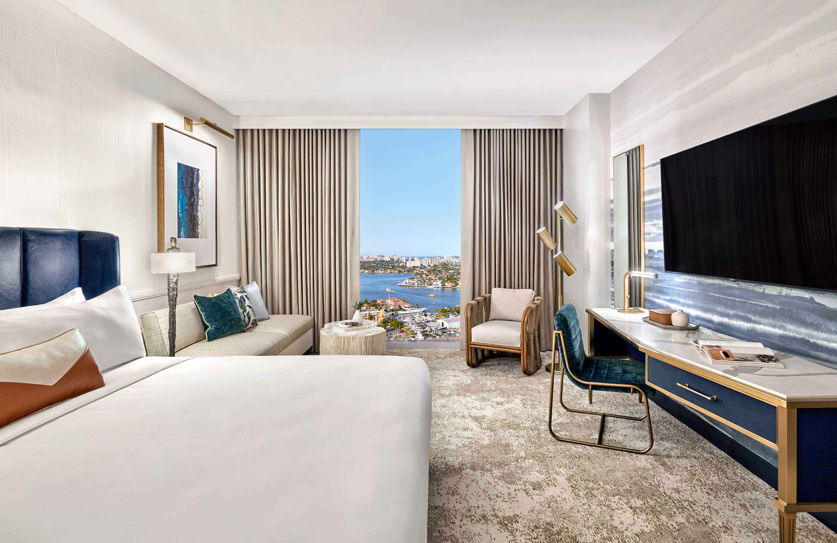 King room with view of the water.