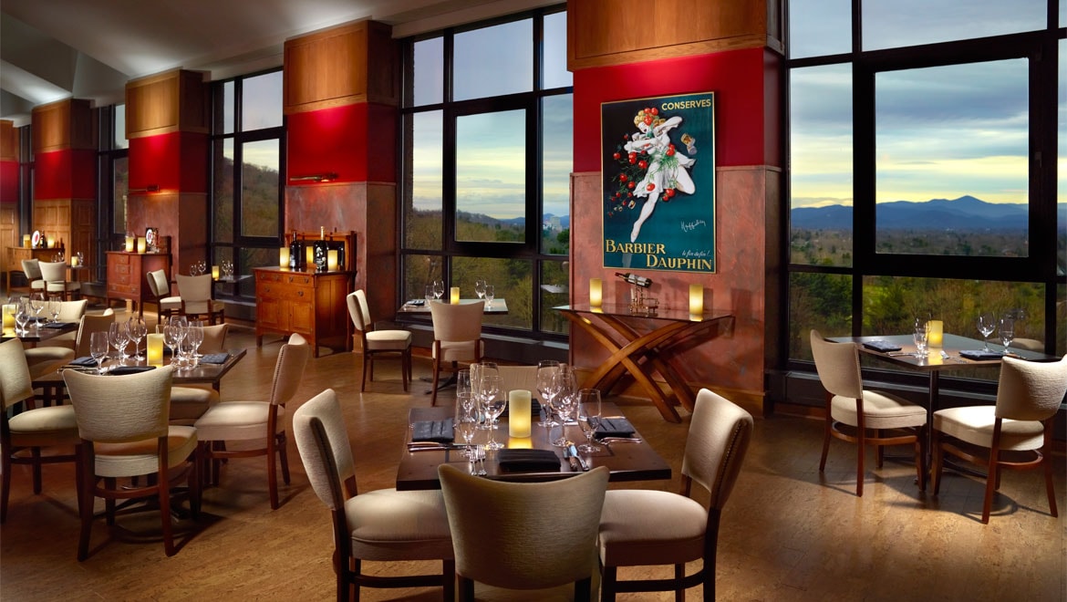 Cocktail tables in Asheville - The Omni Grove Park Inn