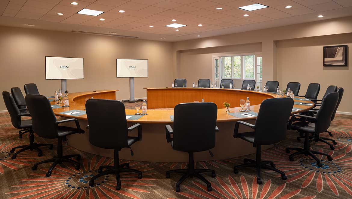 Savannah board room with fixed cirular seating