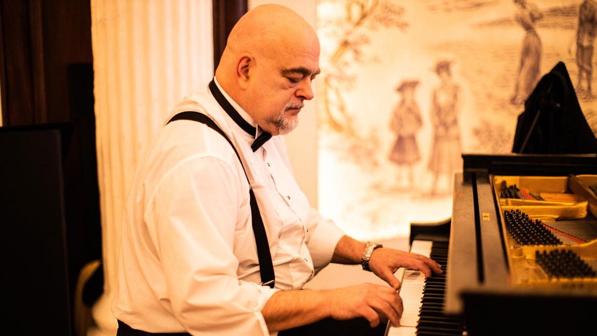 Man playing the piano