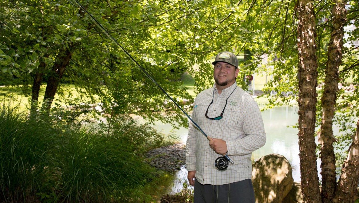 Man with fly rod