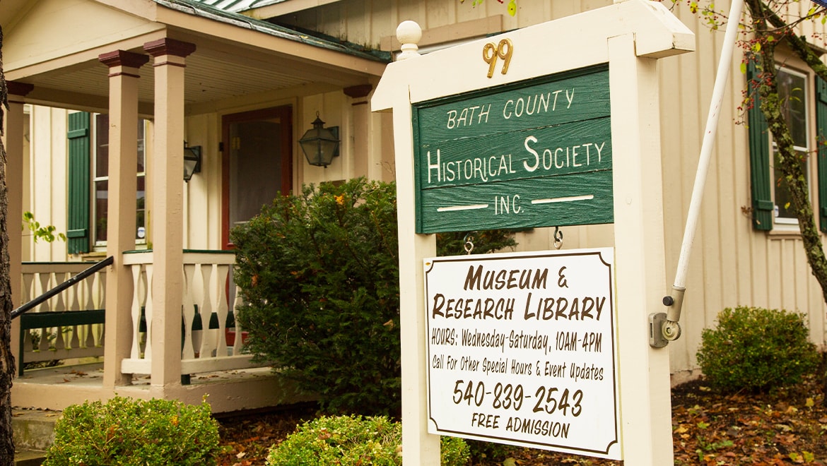 Historical Society sign