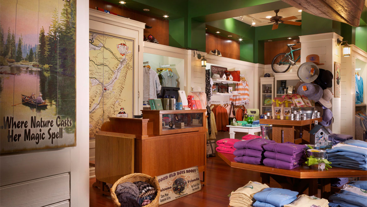 Retail shops in Hot Springs