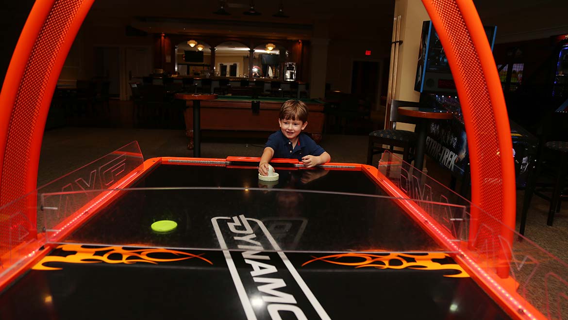 Air Hockey at Downtime