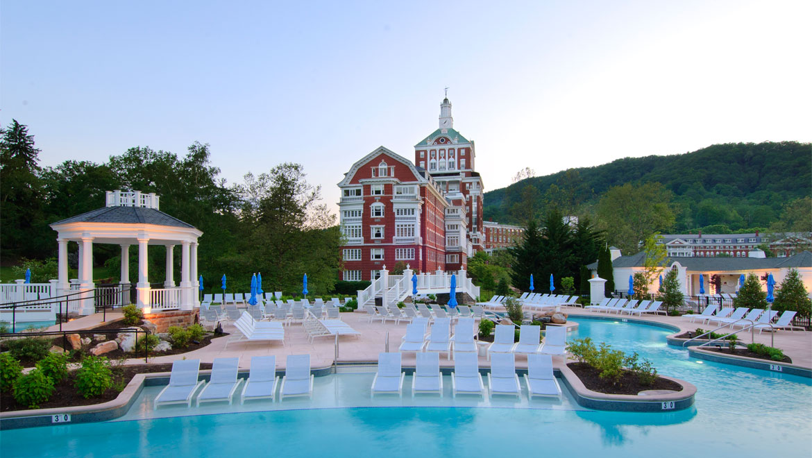 Poolside in Hot Springs