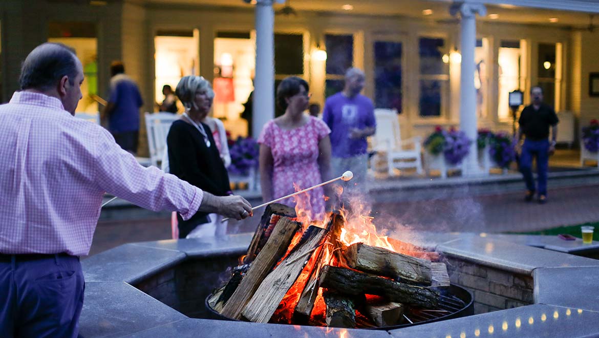S'mores on the Casino Lawn