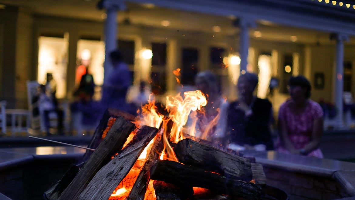 S'mores on the Casino Lawn