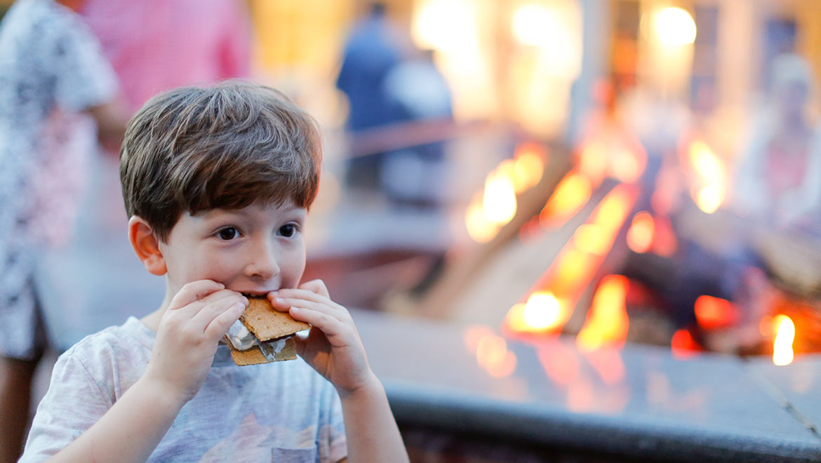 S'mores on the Casino Lawn