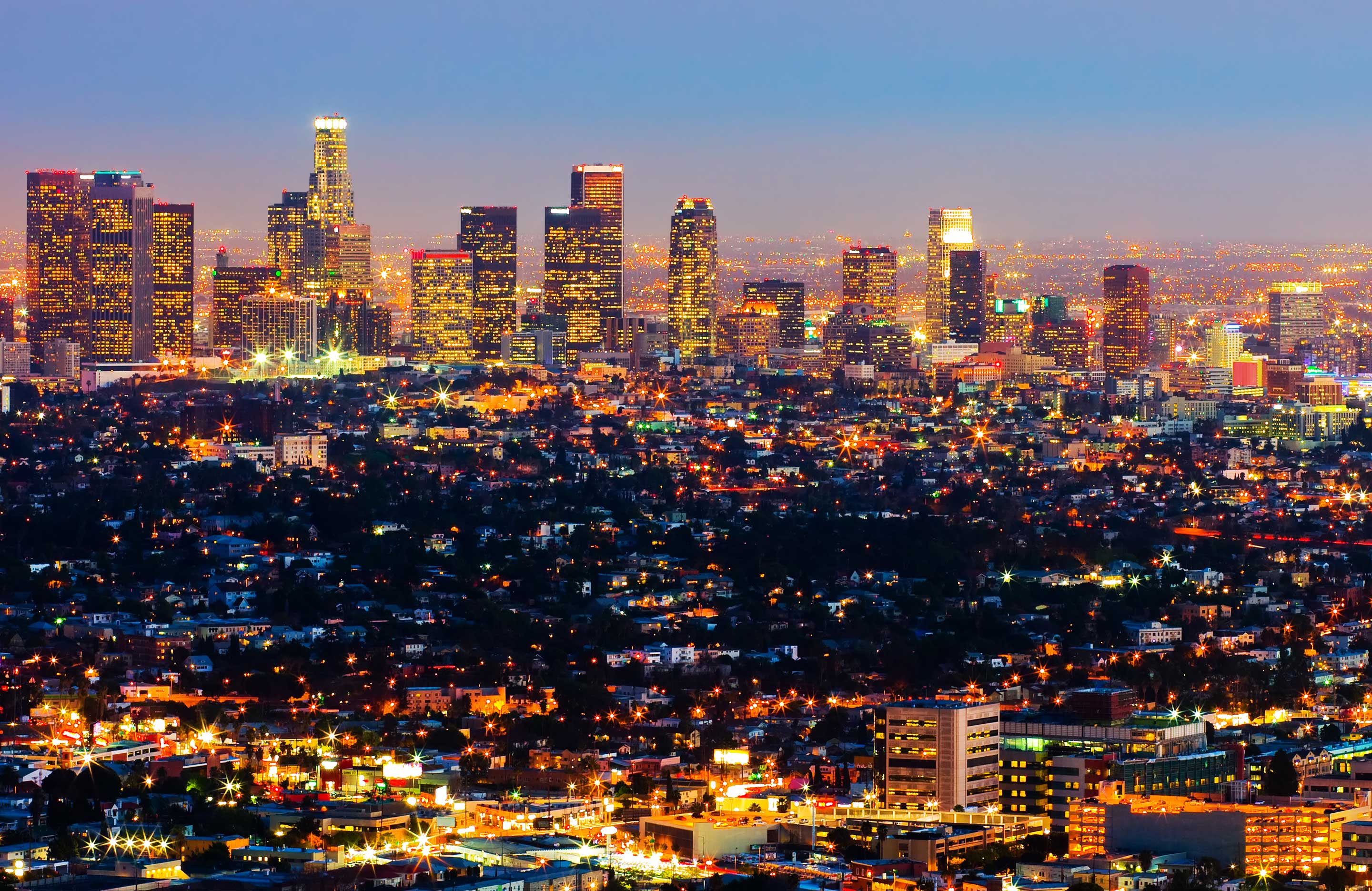 Los Angeles city skyline