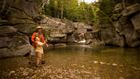 Fly fishing at Mount Washington