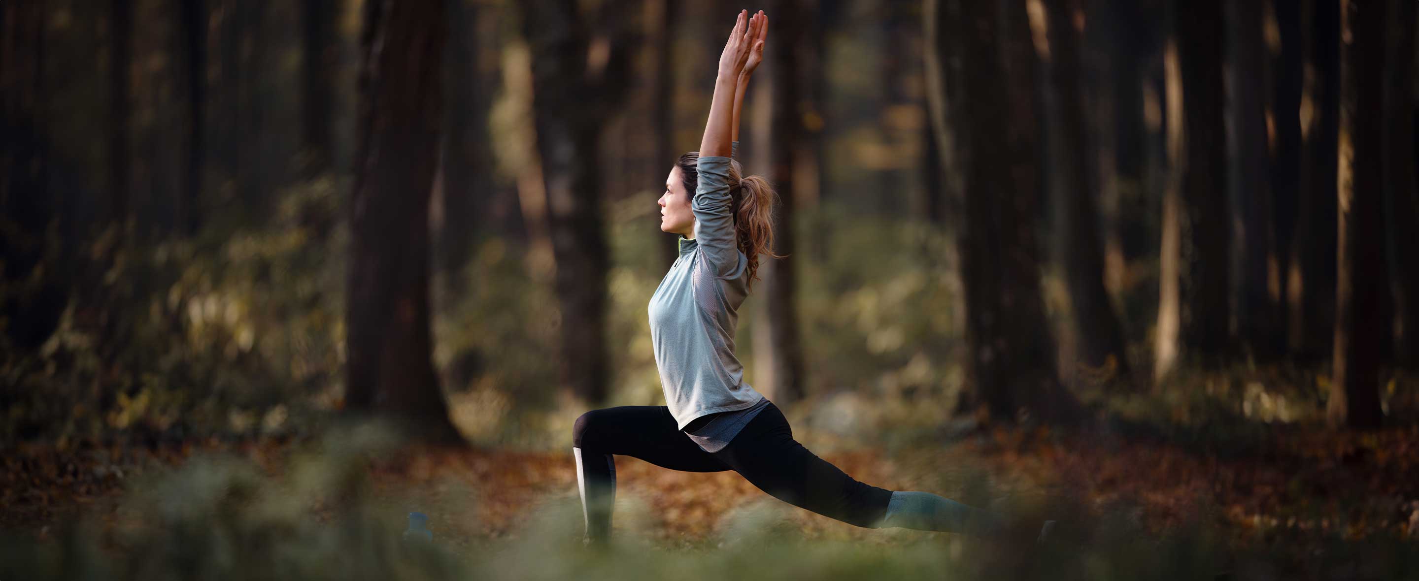 Woman doing a yoga pose
