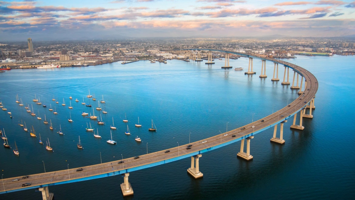 Aerial of Coronado Island