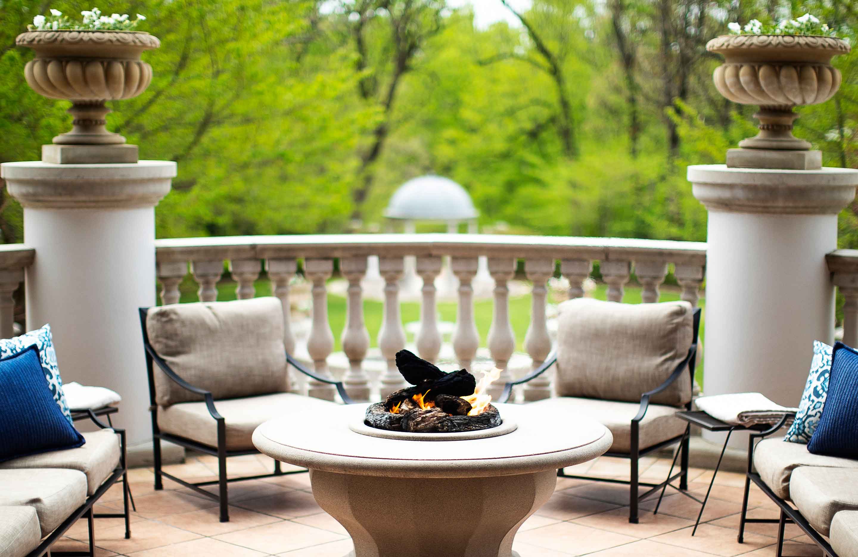 Firepit on the patio